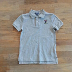 Boy’s Polo Ralph Lauren Polo Bear Rugby Shirt Youth Size 7 Small